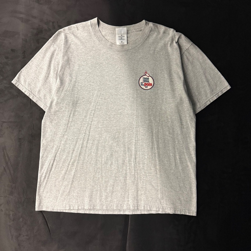 90s Mens Gildan See You at the Pole 1997 Graphic T-Shirt Vintage Religious XL